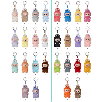 Pop Mart Labubu Pin For Love Vinyl Plush Pendant Checked Box - 'Letter Specific'